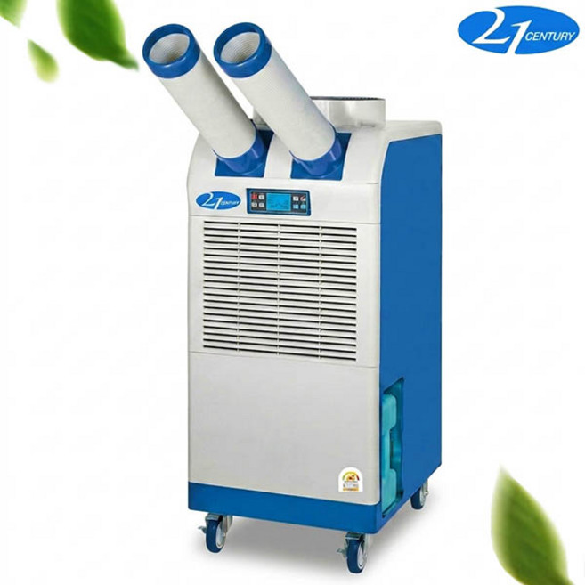 21센추리 산업용 이동식 에어컨 2구 CSC-5100A 5300W 공장 현장용 실외기 없는