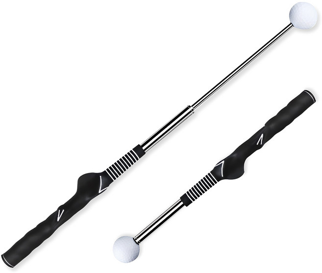 아이언티샷 매직스프링 늘어나는 골프 자세교정 스윙연습기