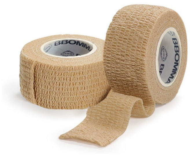 뽀마 자가점착 탄력밴드 베이지 2.5cm, 1개입, 4개