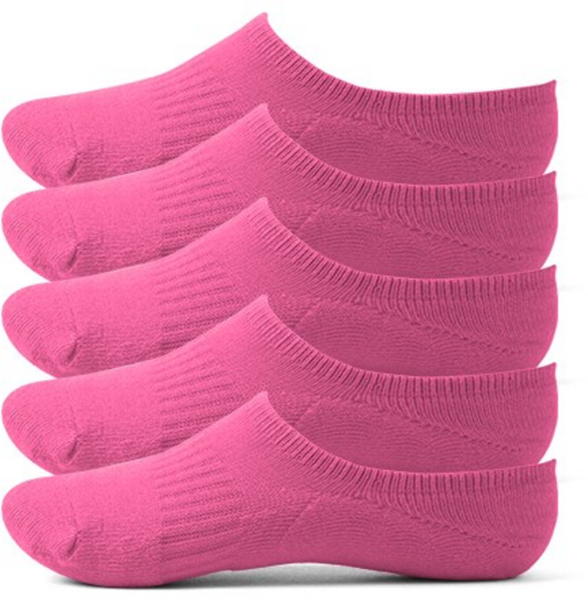 에코리즈 여성용 쿠션 페이크삭스 5켤레, 핑크, 5개
