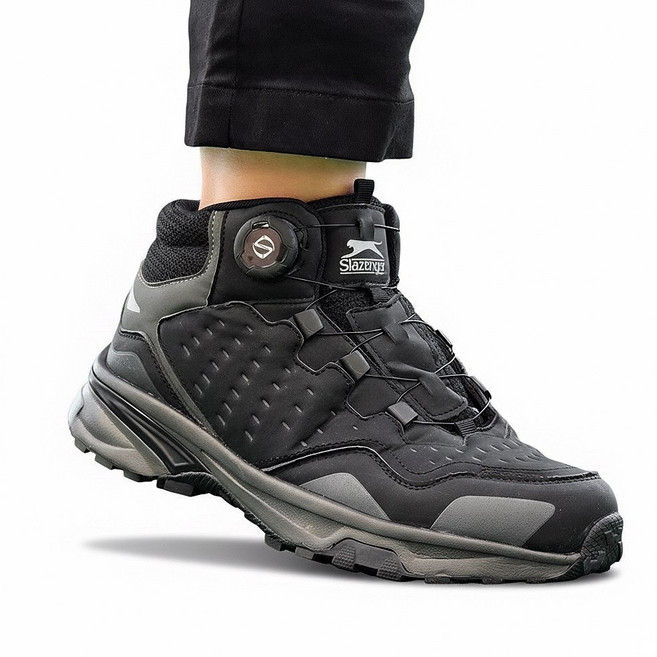슬레진저 남성 다이얼 트레킹화 하이탑 발편한 발목 워킹화 쿠션 운동화 남자 경량 등산화
