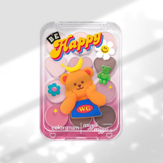 컬러그램 눈토리얼 아이 팔레트 4 COLOR 중 택1, 1개, 02 청량더하기소다는핑크