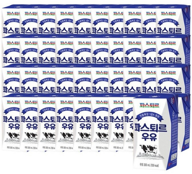 파스퇴르 전용목장 식사대용 흰 멸균우유, 40개