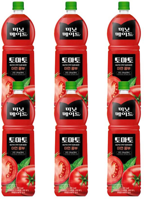 코카콜라 미닛메이드 토마토, 1.5L, 6개