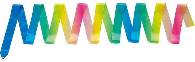 SASAKI 사사키 체조 리본 아트 그라데이션 6m F.I.G. 국제체조연맹 공인품 AG×035 M71AGF, 1개