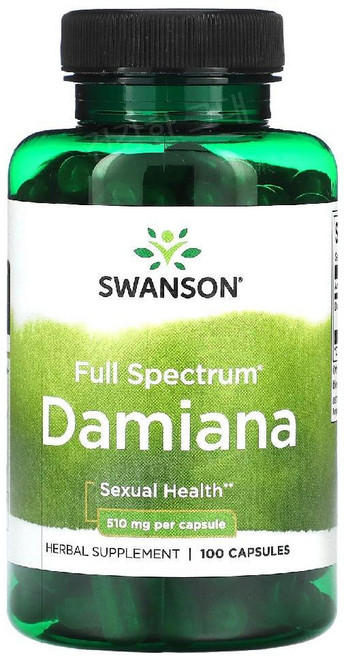 스완슨 다미아나 다미아나잎 510mg 100캡슐 Damiana, 1개, 100정
