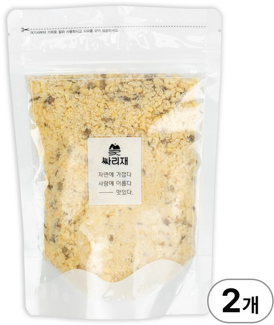 싸리재 국산 녹두 고물 300g 저당 떡재료 인절미고물 송편속재료, 2개