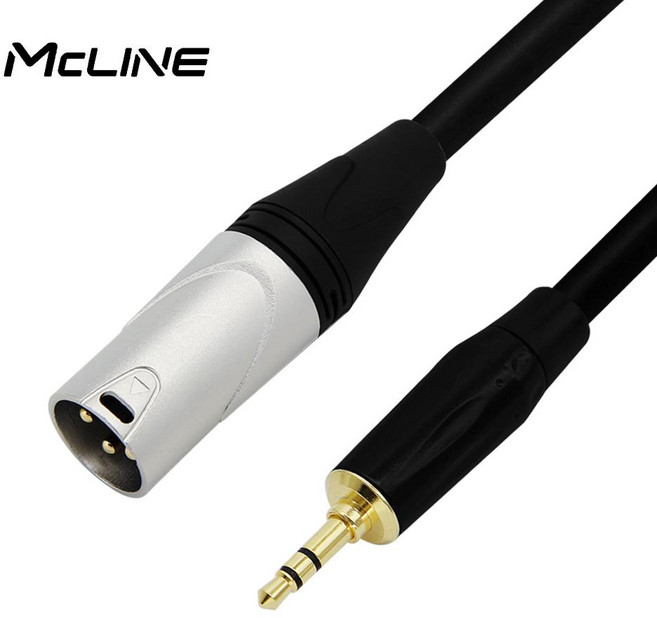 맥라인 MC-HA28 ST 3.5mm-XLR 캐논 숫 10m PC 앰프 믹서 스피커 연결선 음향 오디오 케이블, 1개