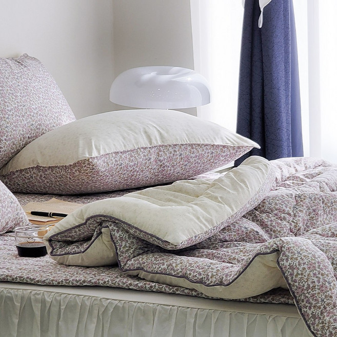 푹신푹신 먼지 없는 알러지케어 플라워 사계절 차렵이불 S/D