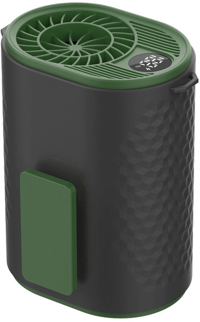 16000RPM 벨트 팬 야외 라이딩을 위한 강력한 냉각 경량 거는 허리, 녹색