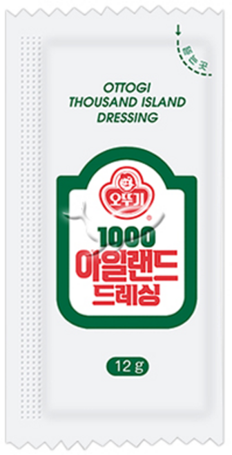 오뚜기 일회용 1000아일랜드드레싱 12g+500개 1박스, 12g, 1000개