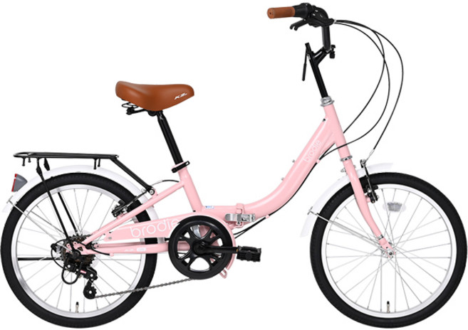 케이투바이크 미니벨로 가족형 접이식자전거 브로디20인치 7단, 브로디 20인치 베이비핑크 미조립, 1개, 148cm, 브로디, 20인치, 미조립