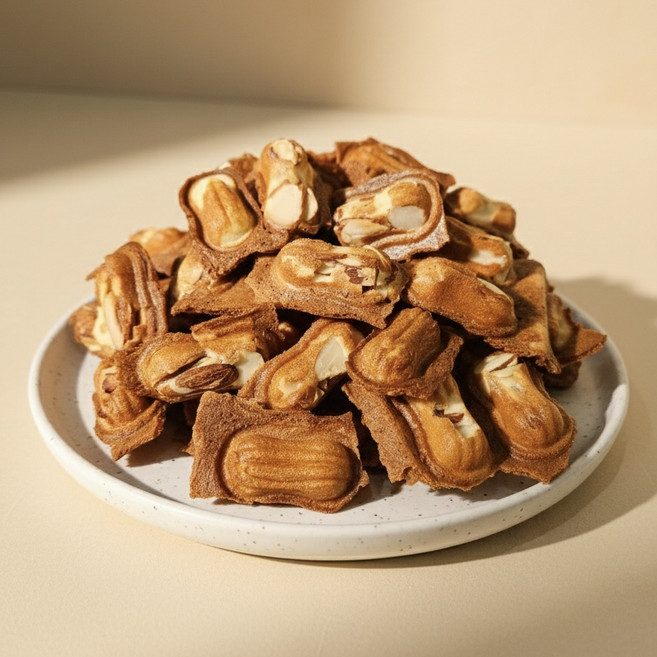 너트루 와플 아몬드빵 바삭 엣지존, 50개, 4g