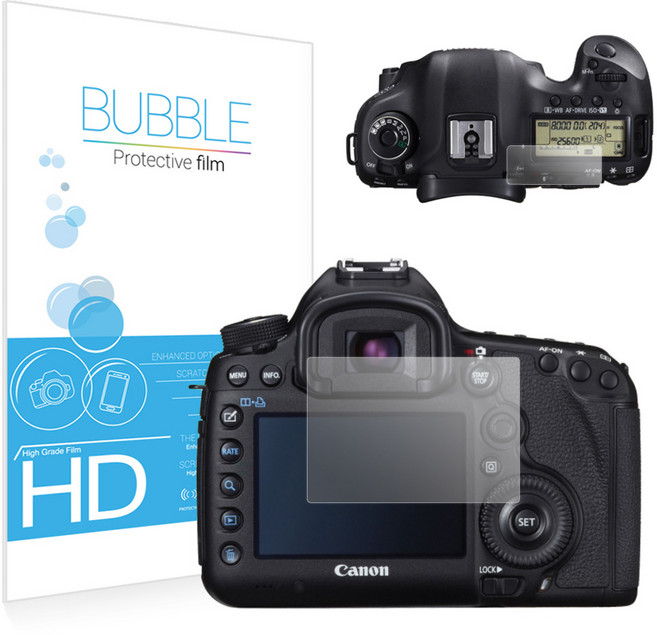버블 캐논 5D MARK3 고투명 액정보호필름 상단포함, 1개