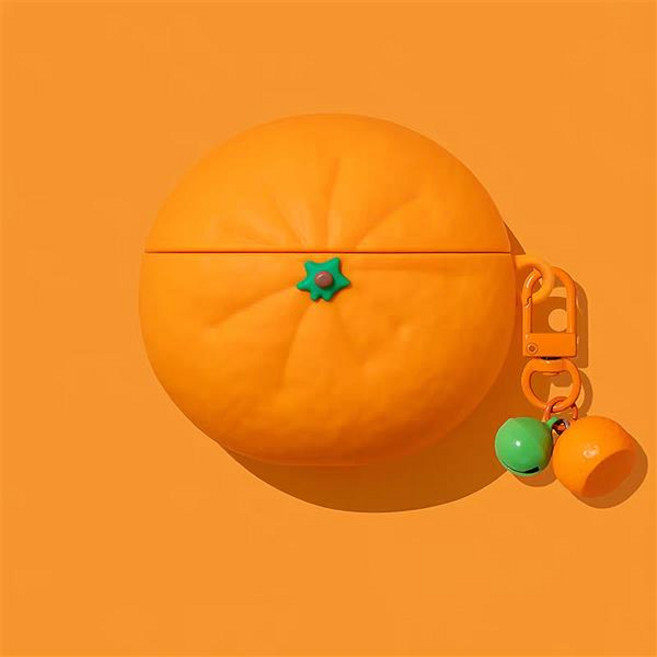 에어팟 4 3 2 1 세대 프로 2 1 귀여운 리얼 귤 바나나 과일 캐릭터 무선 이어폰 실리콘 젤리 충전 파우치 키링 케이스, 에어팟프로1, 귤 sap1624, 1개