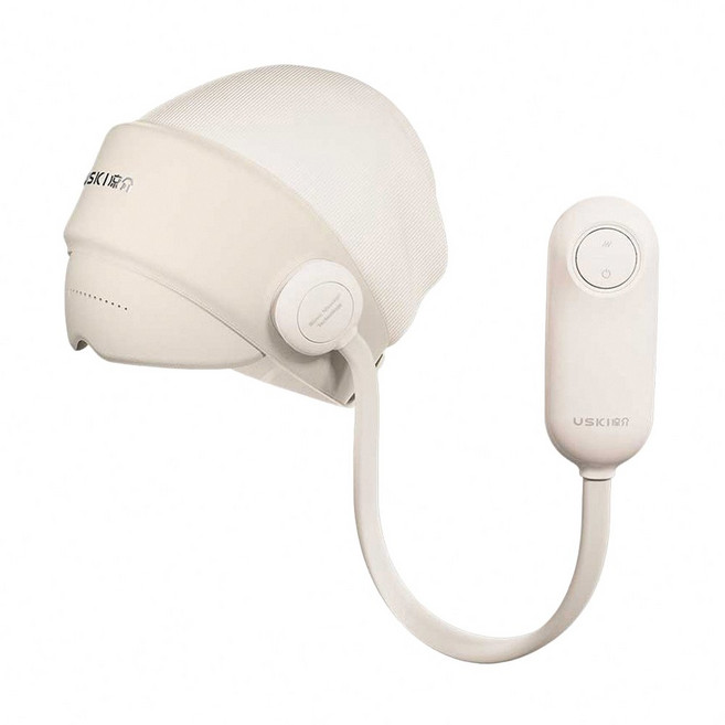 日本涼介品牌 R1頭部按摩器 助睡眠頭部按摩儀, 素雅杏色, 日本凉介USKI