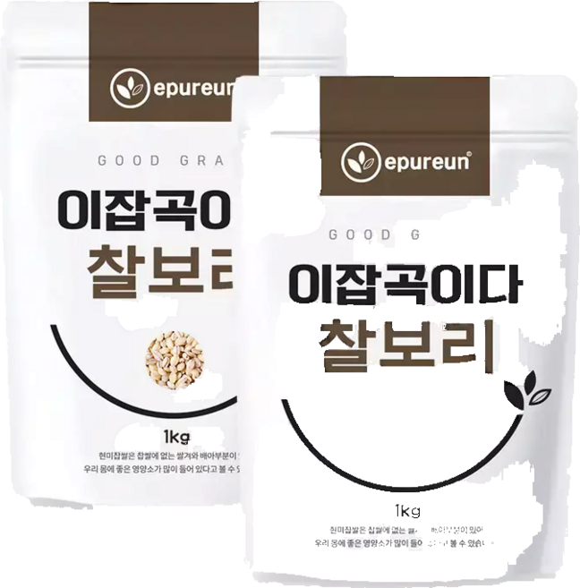 이잡곡이다 25년산 햇곡 국산 찰보리 1kg+1kg, 1kg, 1개