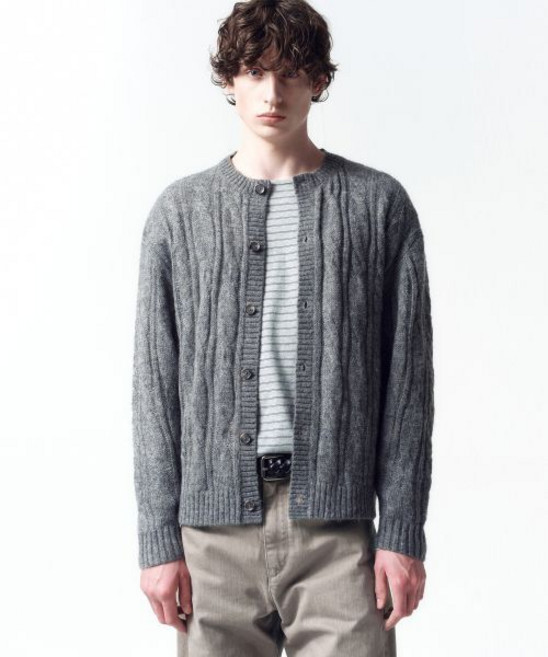 insilence 시어드 케이블 카디건 MELANGE GREY 인사일런스남성 인사일런스여성 인사일런스자켓 인사일런스점퍼 인사일런스바람막이 인사일런스항공점퍼 인사일런스재킷 인사일런자