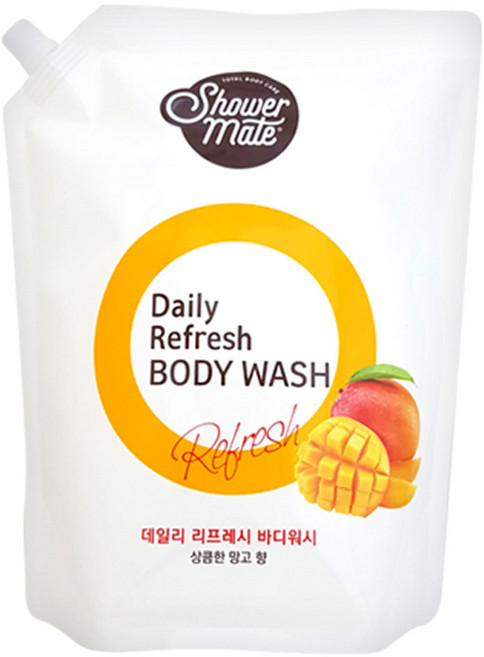 샤워메이트 데일리 망고 바디워시 리필용, 1개, 2L