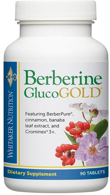 닥터 휘태커 베르베린 글루코 골드 1500mg 베르베린 바나바 잎 추출물 90캡, 1개, 90정