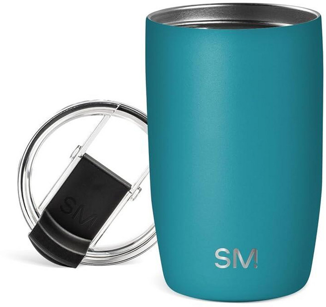 Simple Modern Voyager 플립 뚜껑이 있는 여행용 커피 머그 텀블러 | 단열 스테인리스 스틸 콜드 브루 아이스 커피 컵 | 여성 남성 그를 위한 선물 | 355m, -Maui