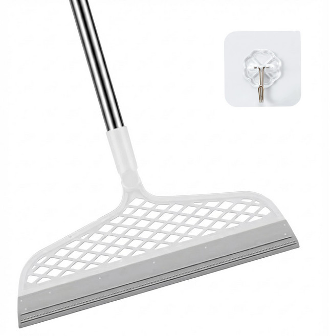 스퀴지 실리콘 날 스크래퍼 빗자루+후크고리 R791, 1개, 단품