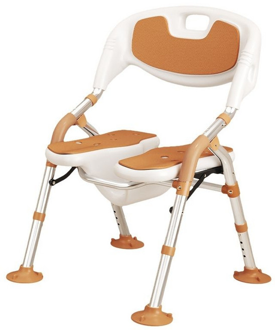 흡착식미끄럼방지 3D 오목판 접이식 노인 목욕의자 높은 등받이 시트 높이 조절 가능