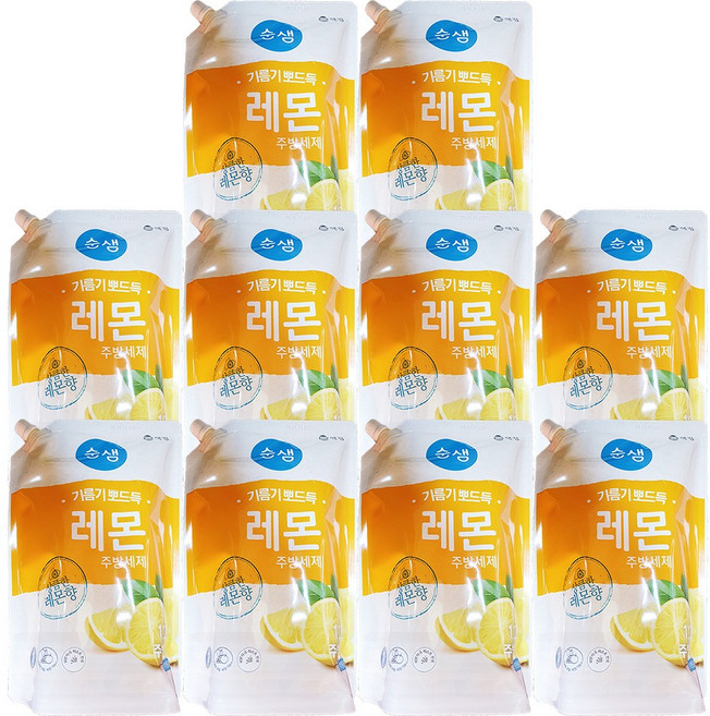 순샘 레몬 일반주방세제 리필 10p, 12L, 2개