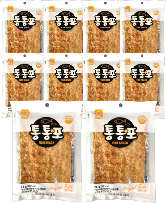 한진식품 통통어포 오리지널, 24g, 10개