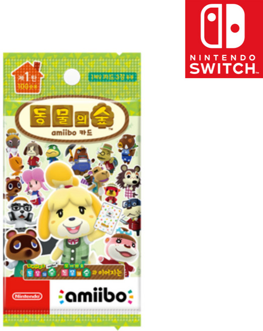 닌텐도 동물의숲 아미보카드 1탄, 1세트, NVL-101