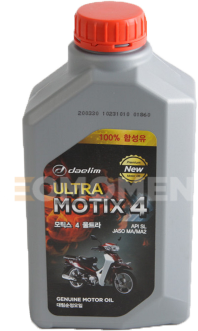 대림 울트라 모틱스4 오토바이 엔진오일 100% 합성유 스쿠터 배달 오일, 1개