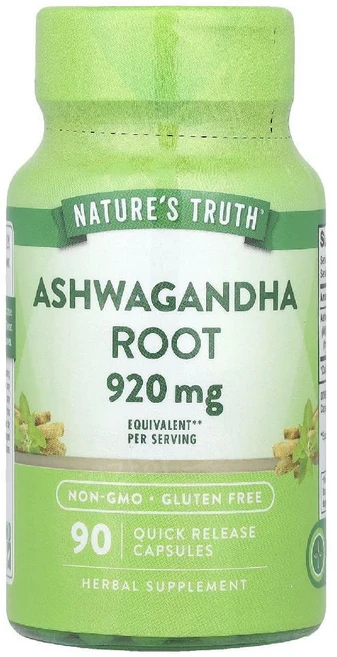 네이처스 트루스 아쉬와간다 아슈와간다 뿌리 920mg 캡슐 90정 Ashwagandha, 1개 - 쿠팡
