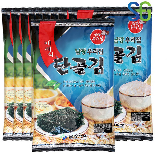 남광우리집 재래식 단골김 전장김 30gx10봉, 1개