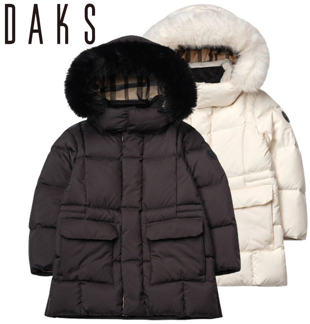 [매장발송] 닥스 키즈 남여공용 패딩 퍼 후드 등하교 따뜻한 자켓
