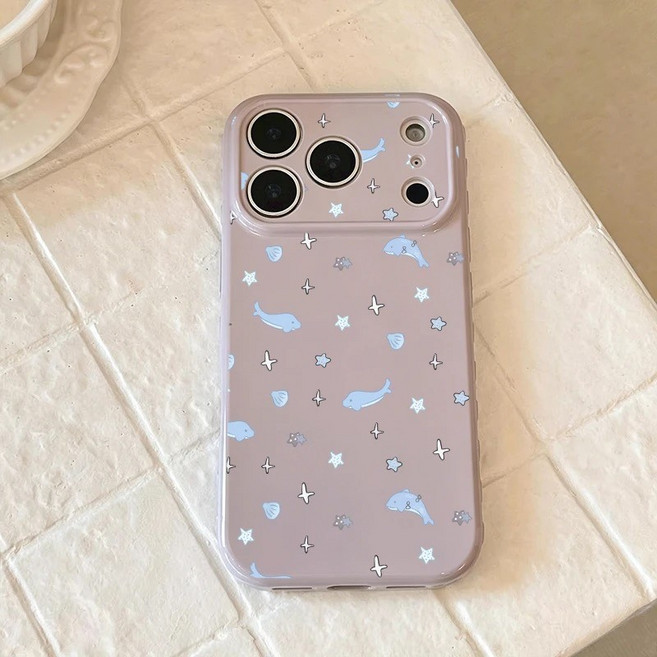 星星小魚 大視窗手機殼，適用 Apple iPhone
