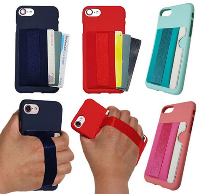 갤럭시S26울트라 SM-S948N 케이스 카드3장 수납 실리콘 밴드 손가락 그립 휴대폰 케이스 포켓JMF