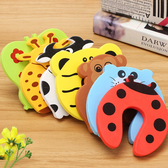 1+1 문닫힘 방지 스폰지 도어 스토퍼 쿠션 범퍼-기린 do596