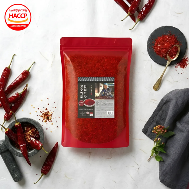 이장네 국내제조 한식의 맛 고춧맛 가루_청결초_김치용_굵은입자, 1개, 1kg