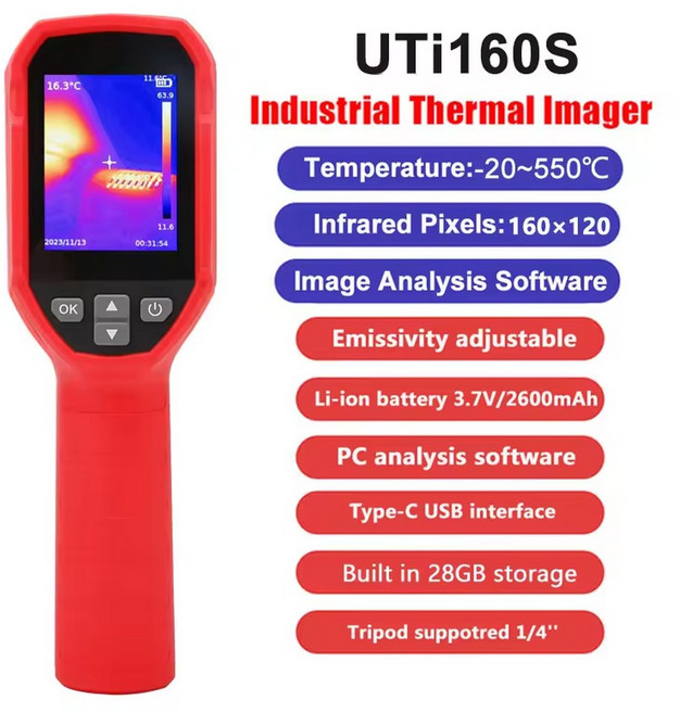 UNI UTi260B UTI120S 회로 열화상 전기 UTI160S PCB 유지보수 카메라, 1개