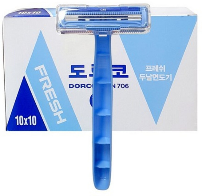 도루코 2중날 프레쉬 일회용면도기, 10개입, 10개