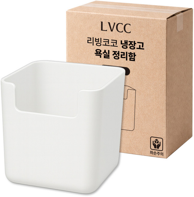 리빙코코 국내생산 냉장고 욕실 정리함 트레이, 10개, 화이트