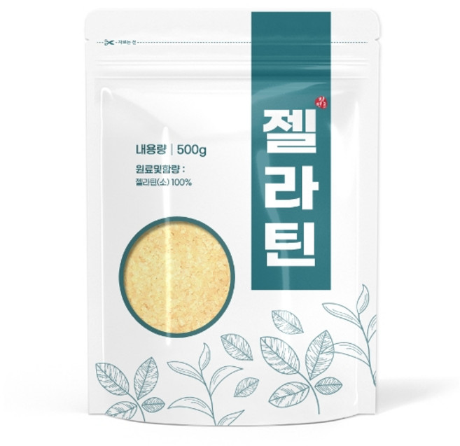 자연초 젤라틴 가루 분말 500g, 1개