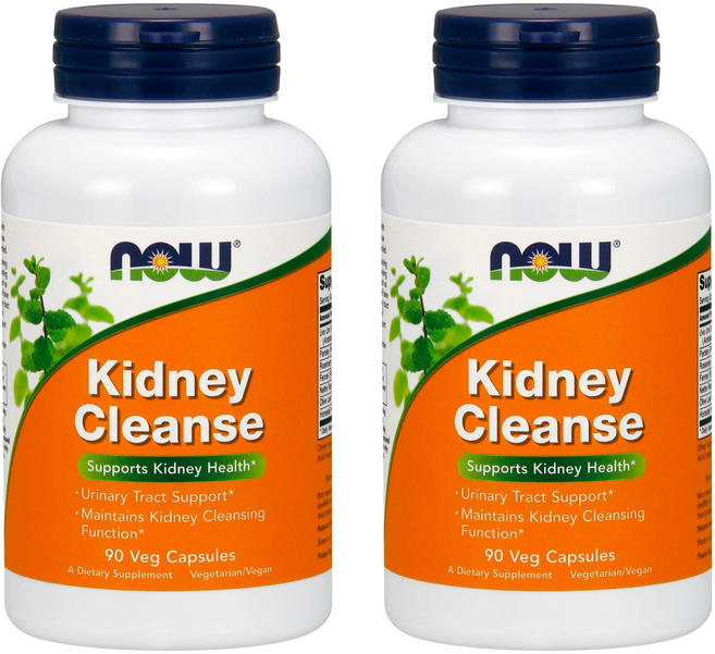 NOW Foods Kidney Cleanse熊果&歐芹複合素食膠囊, 90顆, 2罐