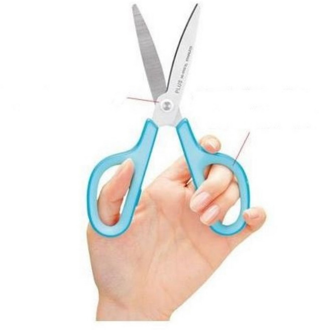 왼손잡이 전용 일본가위 잘짤리는 다용도 왼손가위