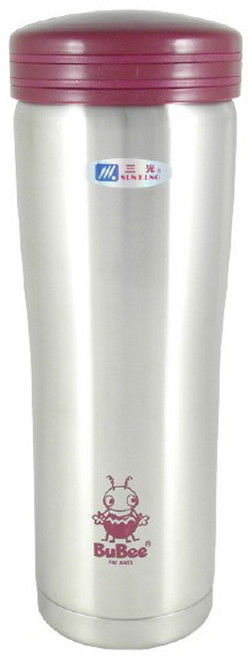 三光牌 新妙用保溫杯, 500cc無烤漆紅色, 1個, 500ml