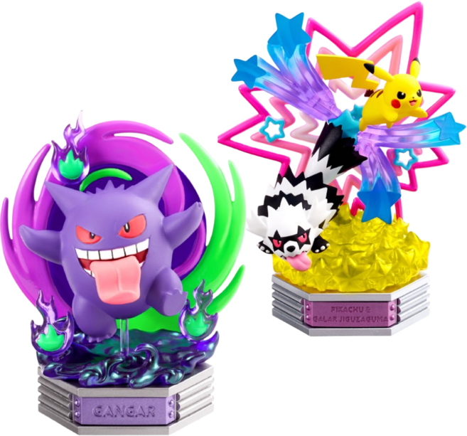 포켓몬스터 피규어 네온파티 피카츄 지그제구리 가라르 팬텀, 1개