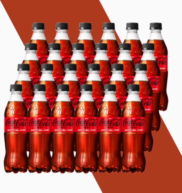 코카콜라 제로 탄산음료 PET 500ml 제로콜라 총12 000ml