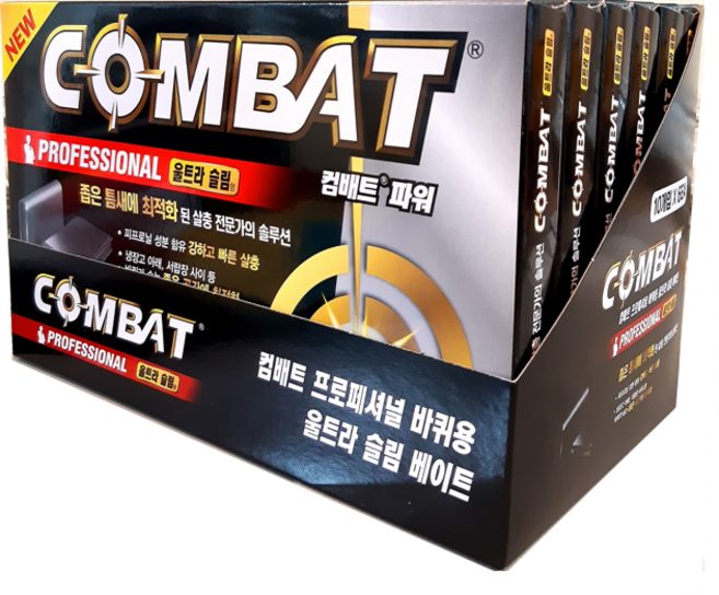 컴배트 파워 울트라 슬림 바퀴벌레 살충제 10p, 6개