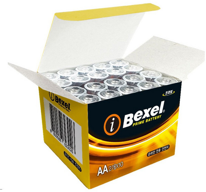 벡셀 알카라인 AA건전지, 20개입, 4개