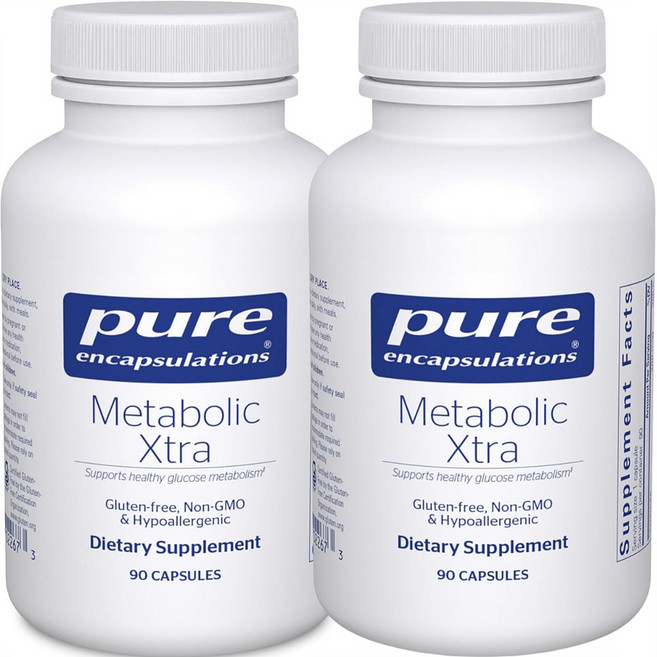 퓨어인캡슐레이션 메타볼릭 엑스트라 캡슐 Pure Encapsulations Metabolic Xtra, 2개, 90정